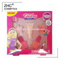 ZH2948 Lip and nail use wholesale kids lip gloss and nail polish makeup sets with private label